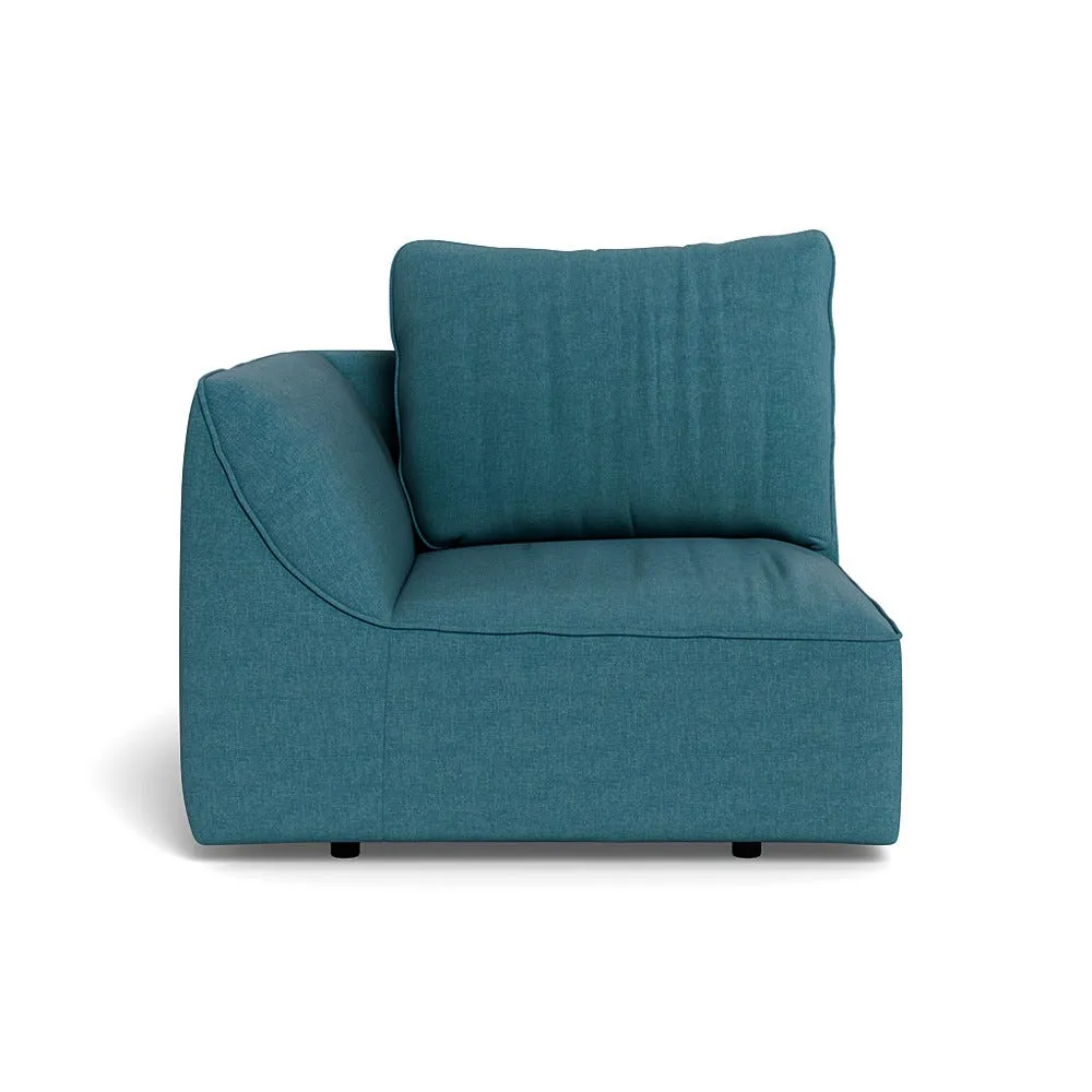 Heal's Morven Left Hand Facing Single Unit Brushed Cotton Cadet