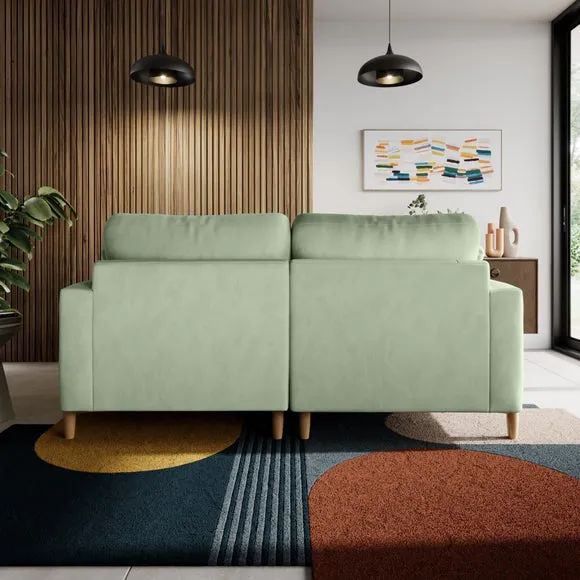 Apollo Vintage Velvet Corner Chaise Sofa 3
