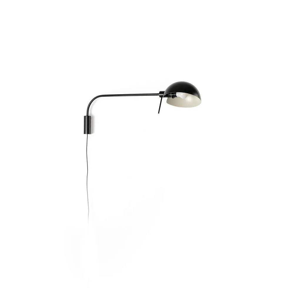Netlighting Dominica Extra Large Dome Wall Lamp Matt Black 2