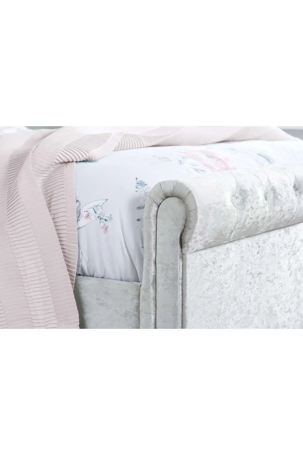 Birlea Sienna Bed in Metallic Silver 4