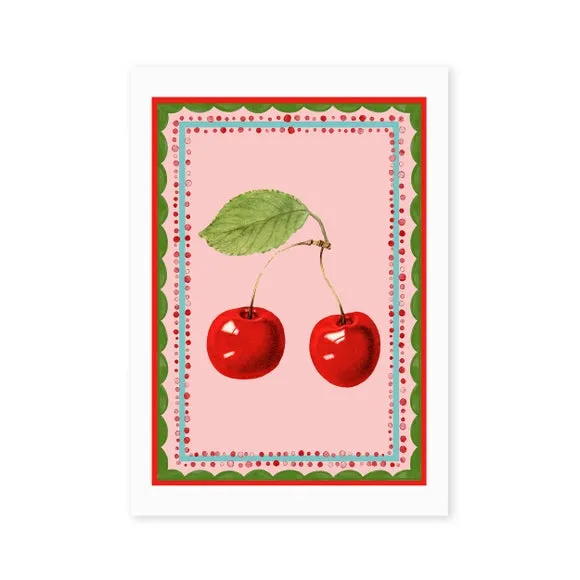 East End Prints Carnival Cherries Print 2