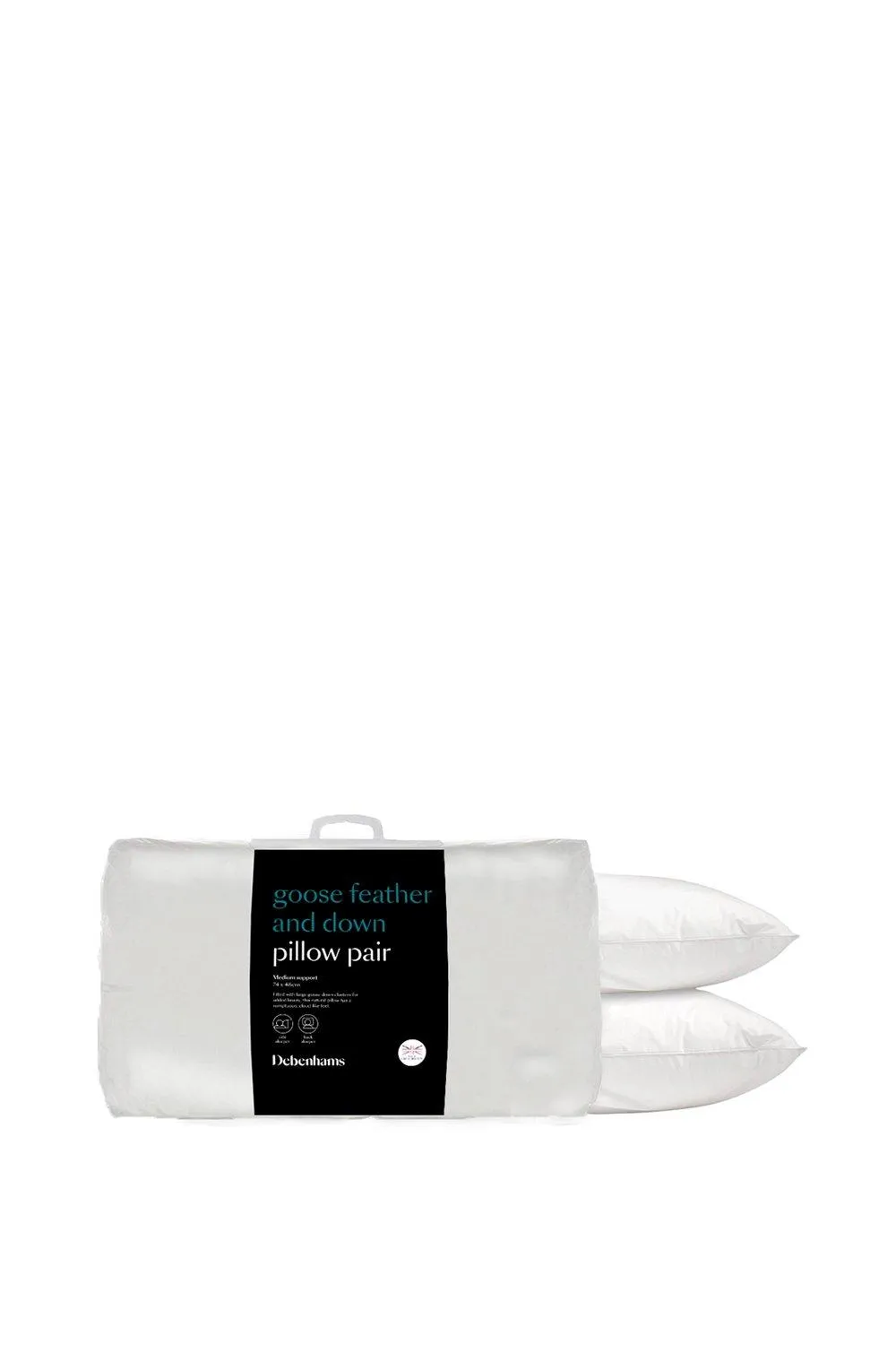 Goose Feather And Down Pillow Pair