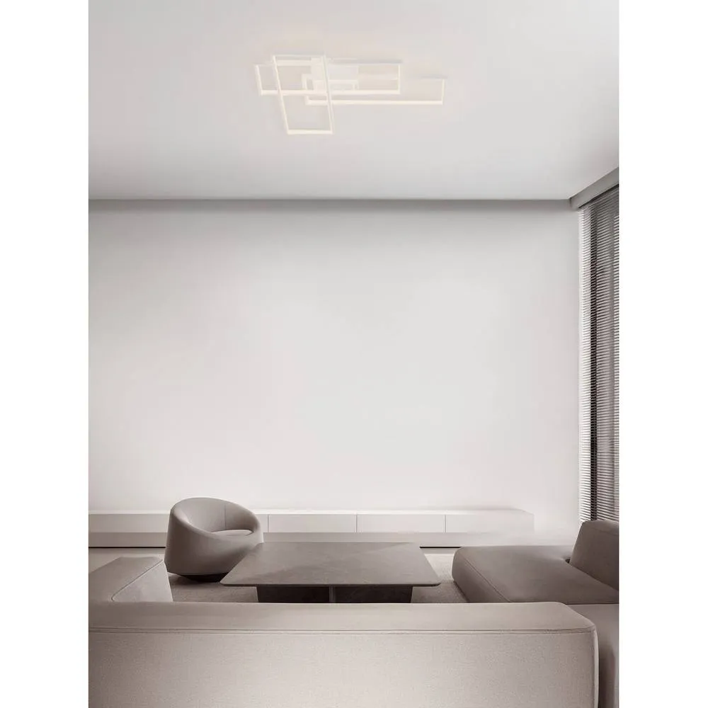 Netlighting Alis Wall Lamp Sandy White Triac Dimmable LED 48W 2400lm 3200K 3