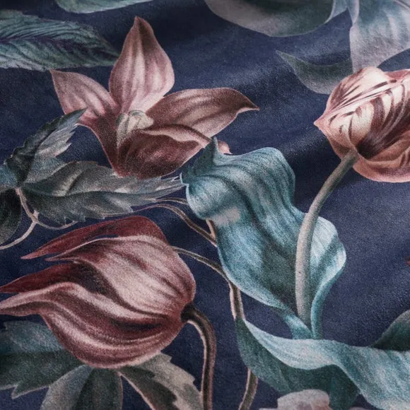 Beatrix Floral Velvet Duvet Cover & Pillowcase Set 3