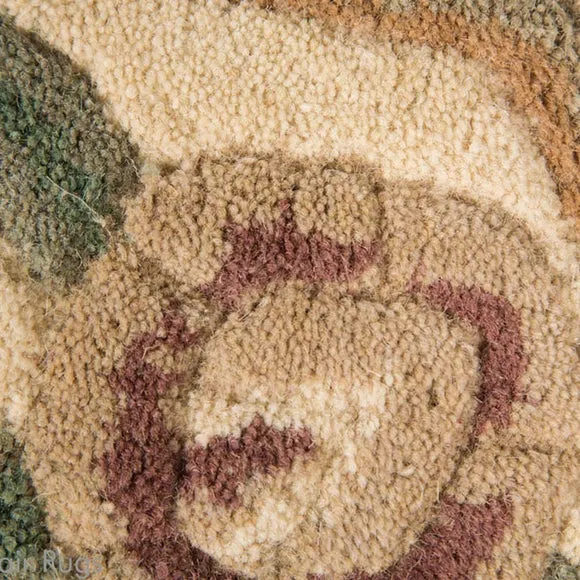 Fawn Lotus Premium Aubusson Rug 3