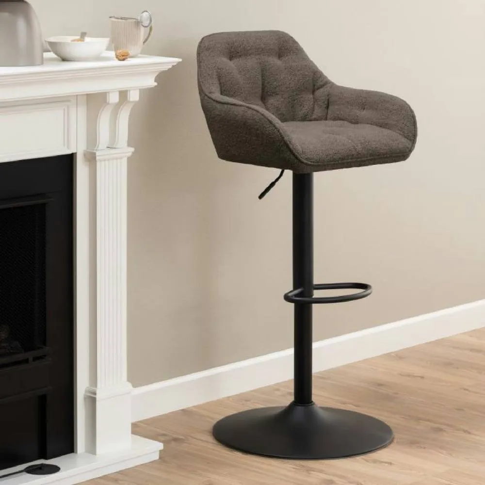 netfurniture Chelsea Swivel Bar Stool in Taupe Set of 2 6