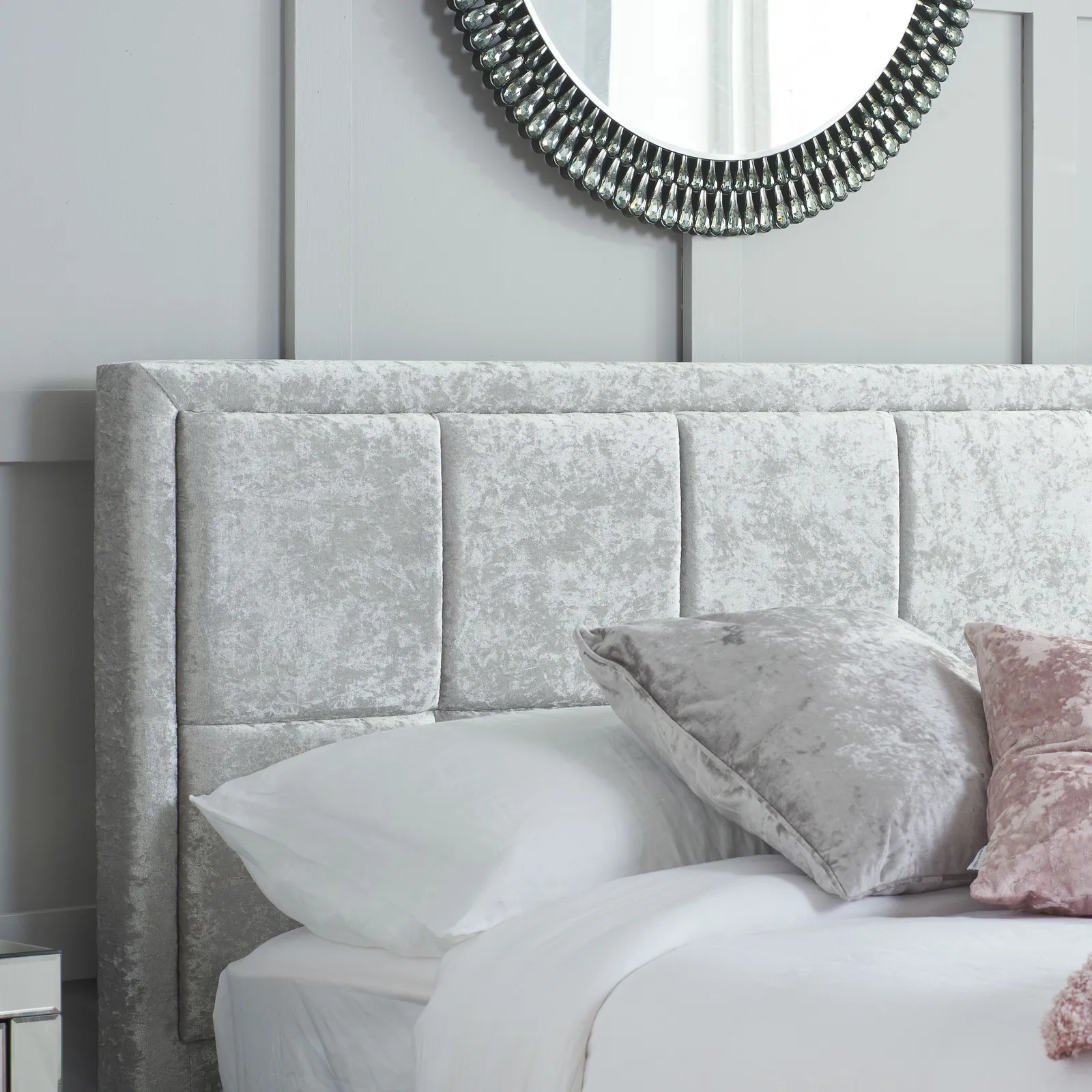 Birlea Hannover Bed in Metallic Silver 2