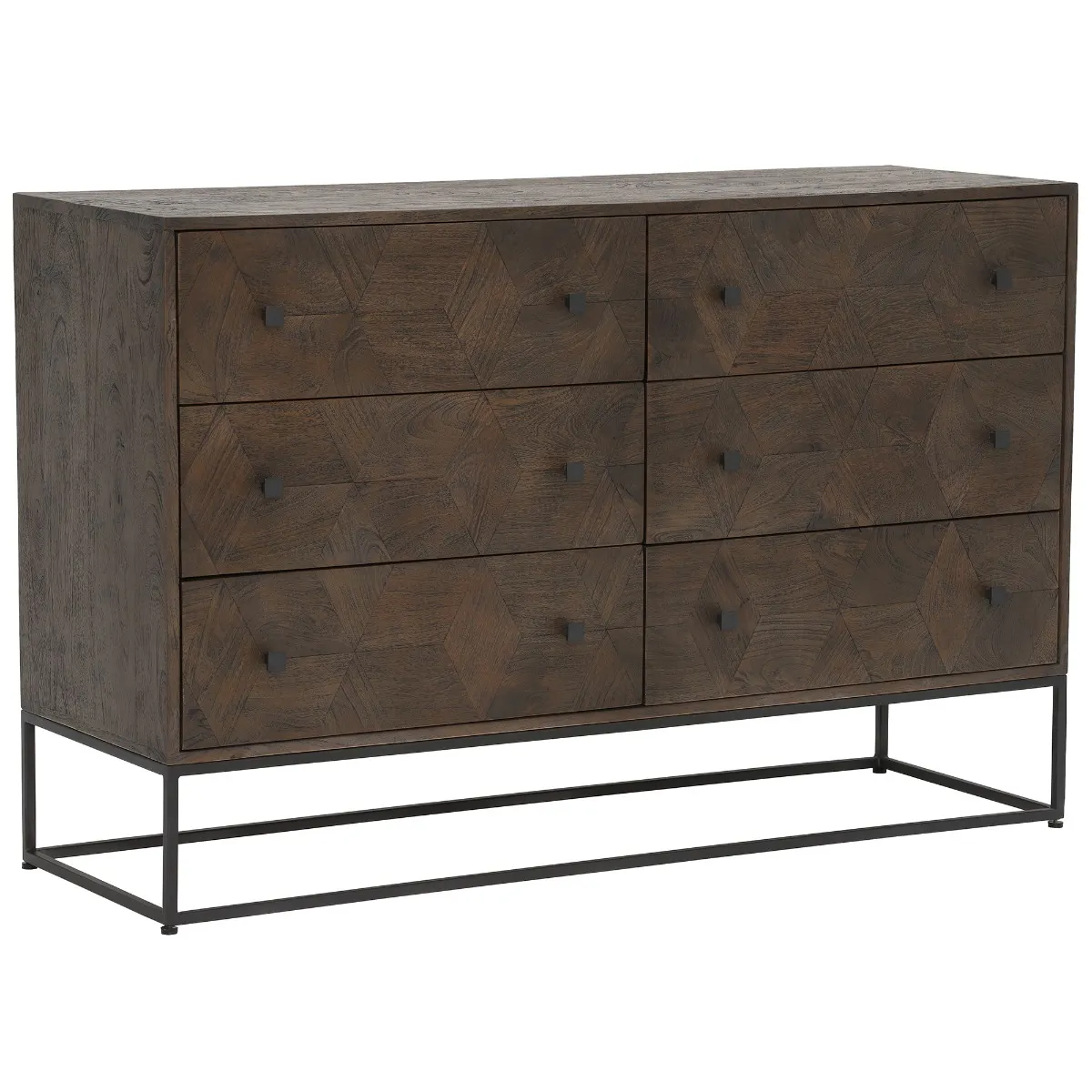 Mojave 6 Drawer Chest, Mango Wood