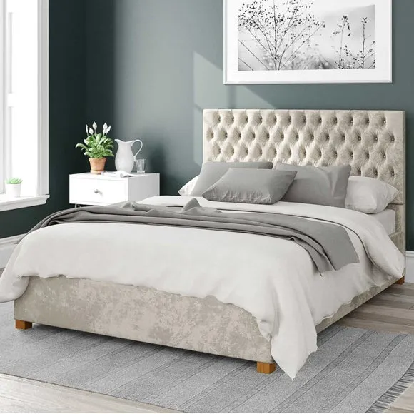 Monroe Mirazzi Velvet Ottoman Bed Frame 1
