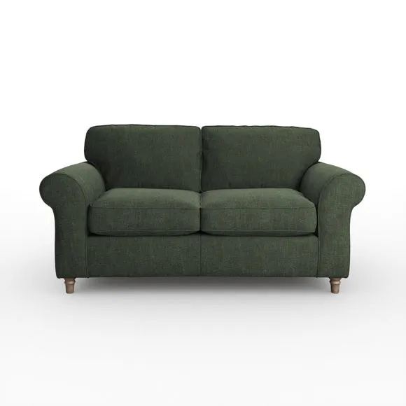 Flori Tonal Plush Chenille 2 Seater Sofa 6