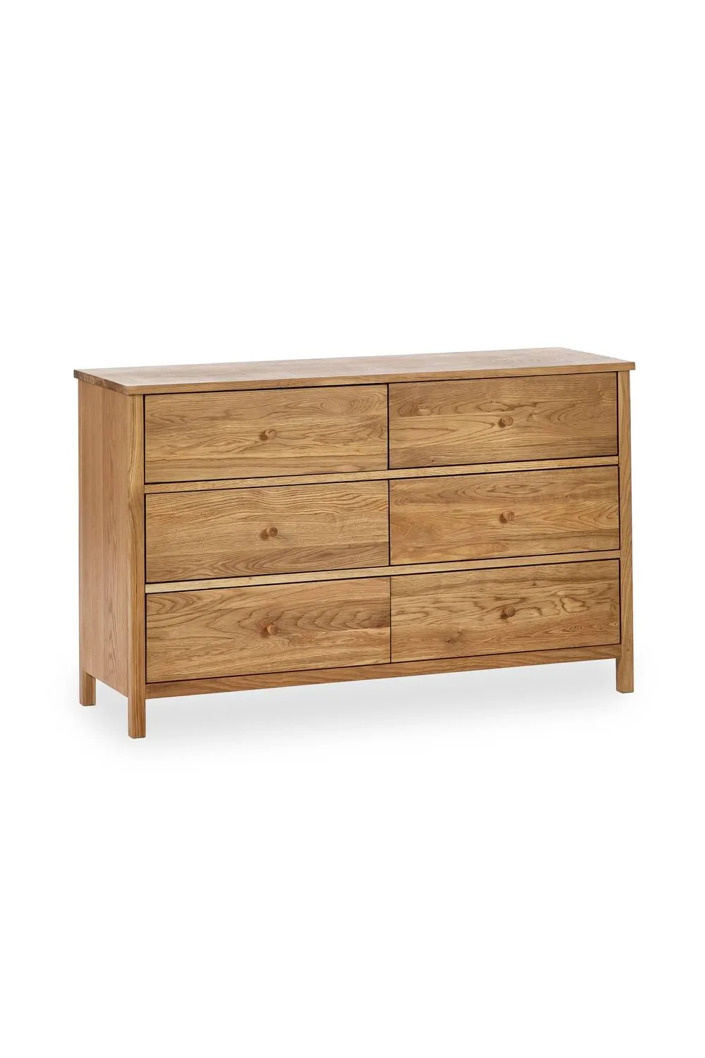 Julian Bowen Coxmoor 6 Drawer Wide Chest in Light Oak 2