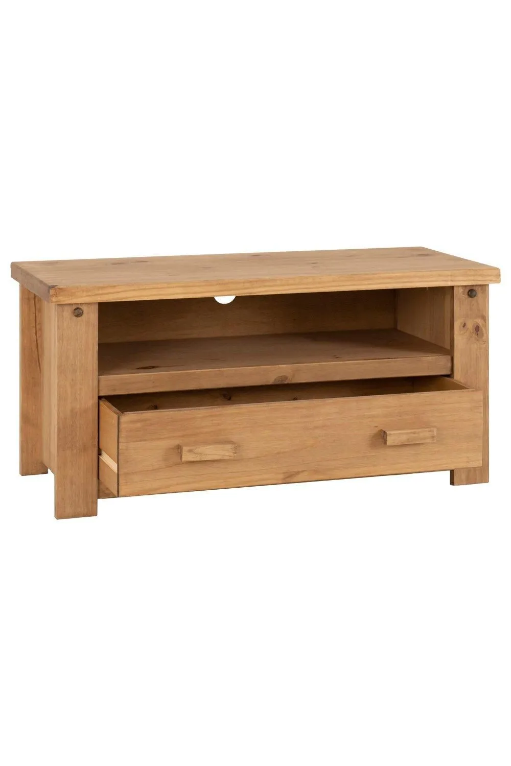 Seconique Tortilla 1 Drawer Flat Screen TV Unit in Light Oak 3