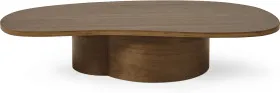Sharma Organic Coffee Table, Walnut Finish