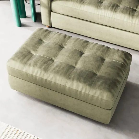 Zoe II Velvet Storage Footstool 4