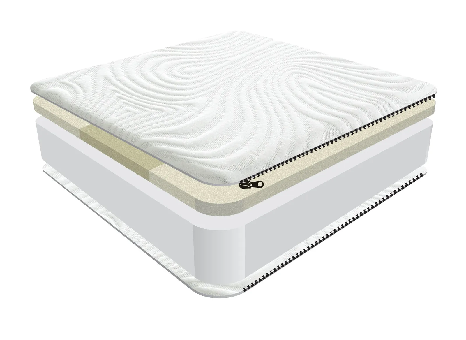 Sareer Furniture Limited Latex Foam Mattress in White 4