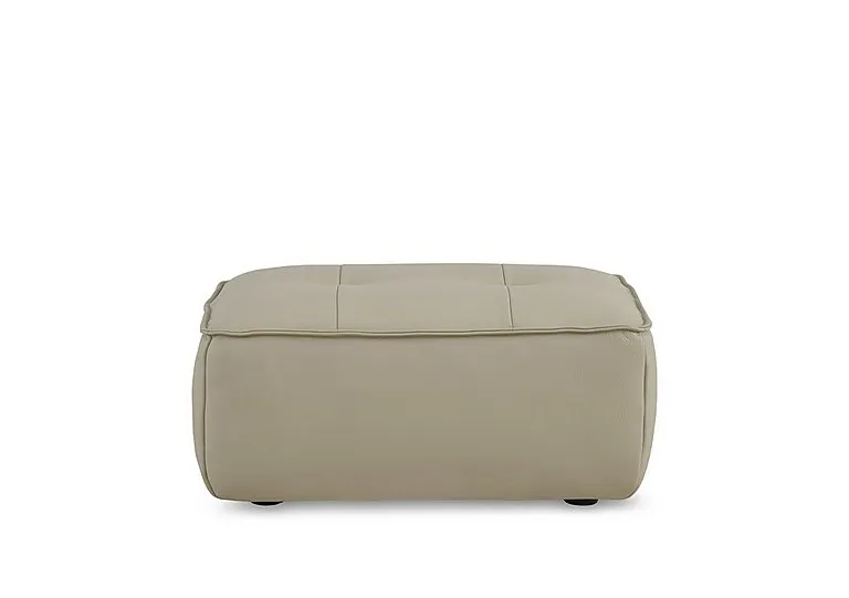 Cushino Large Rectangular Leather Footstool - Living Room Furniture - In Time for Christmas
