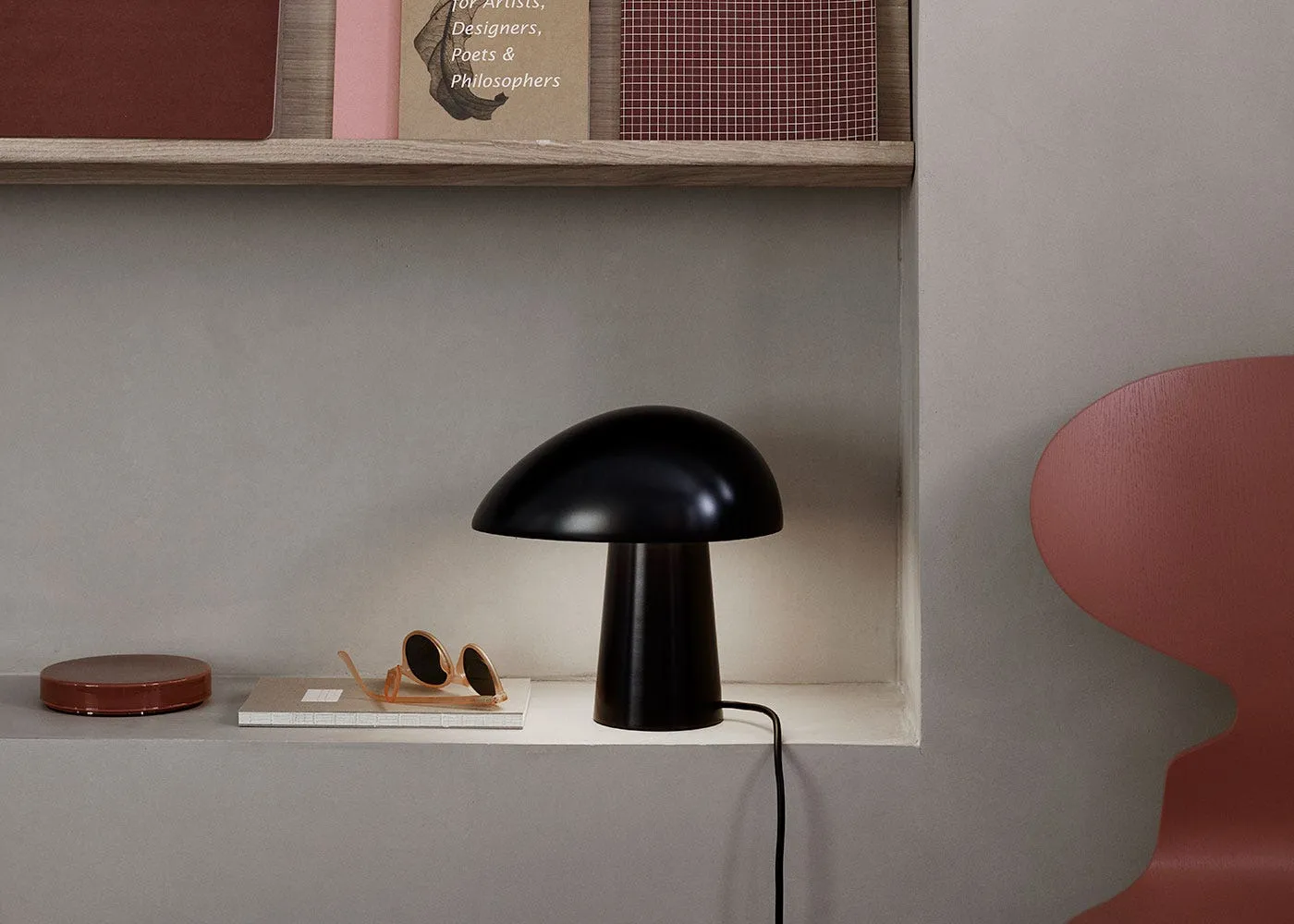 Fritz Hansen Night Owl Table Lamp PVD Black 3