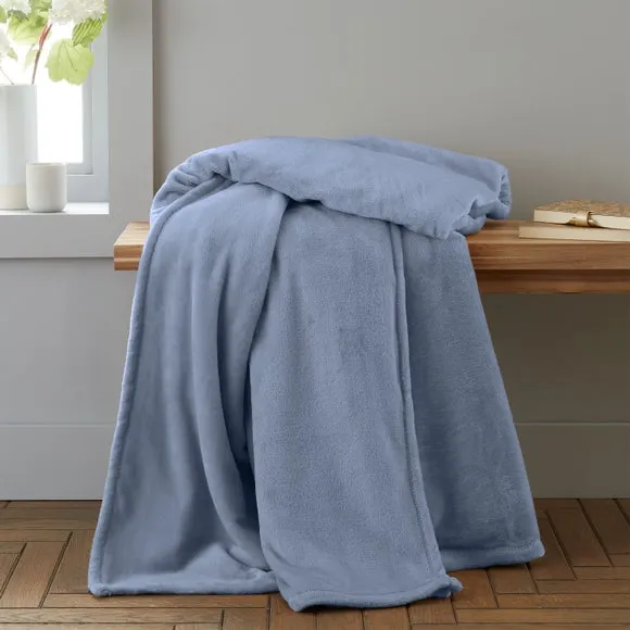 Catherine Lansfield Raschel Velvet Touch Throw Blanket 130cm x 170cm 1