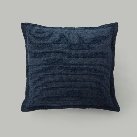 Textured Boucle Stripe Cotton Square Cushion 2