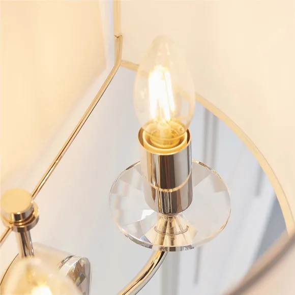 Vogue Katarina Crystal 2 Light Wall Light 6