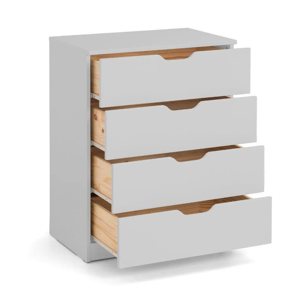 Pluto Dove Grey Wooden Chest of Drawers