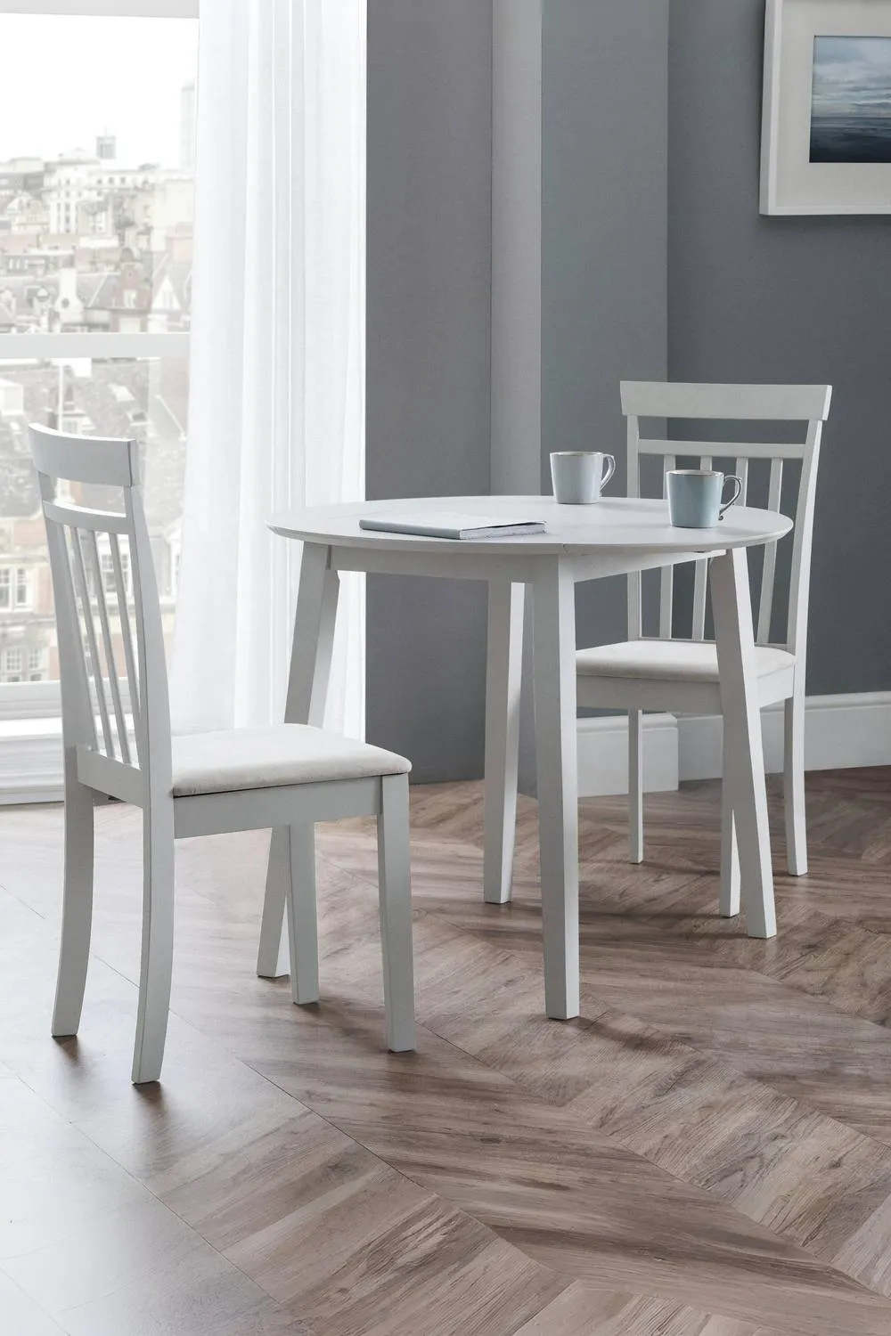 Julian Bowen Coast Dining Chair (Set of 2) in Grey 2