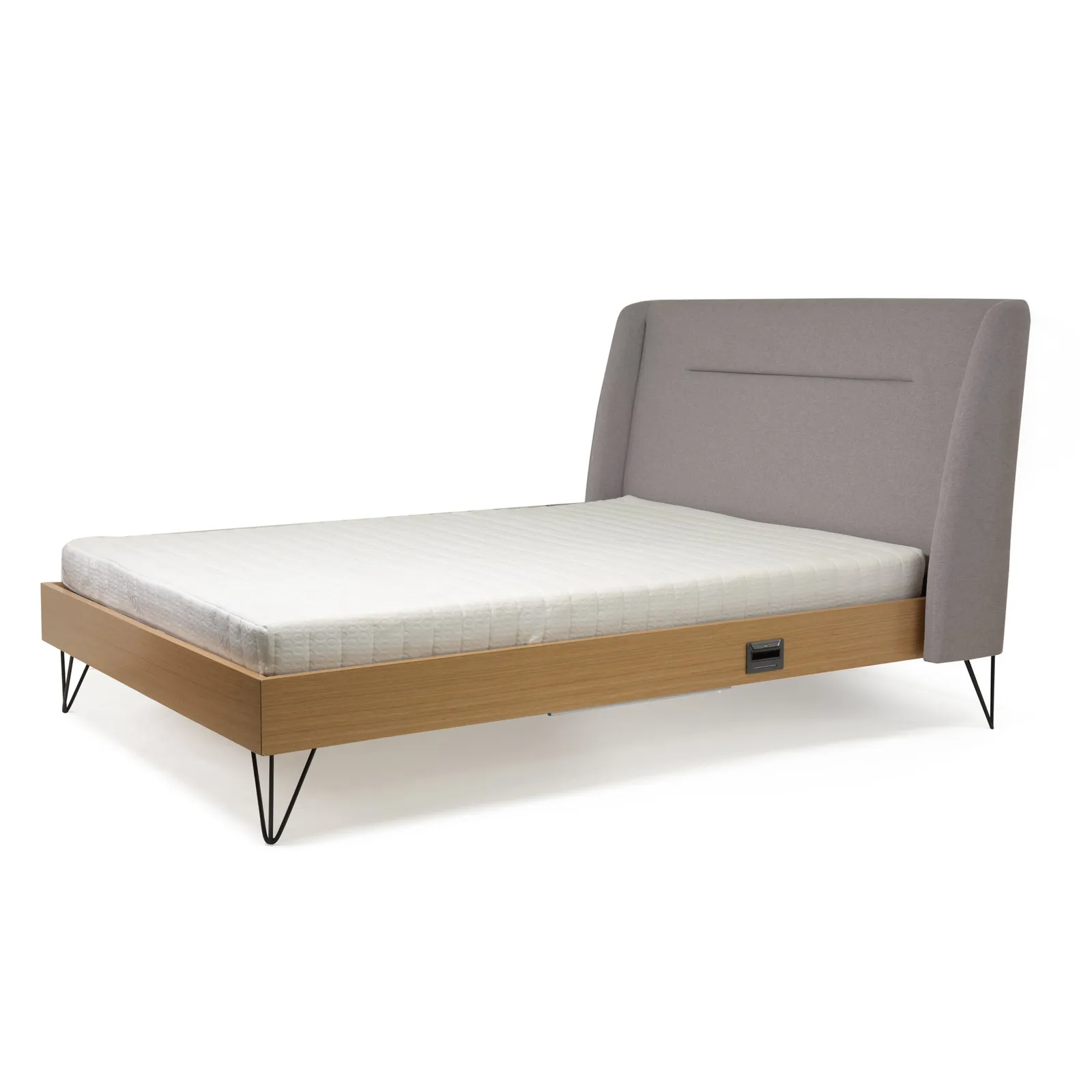 Snor Smart Bed Frame Grey and Brown