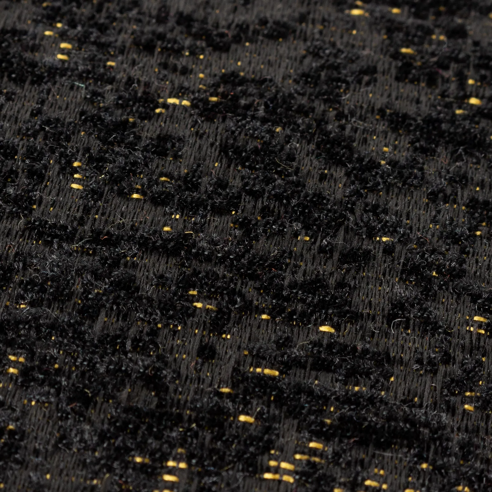 Paoletti Galaxy Chenille Piped Cushion in Black 3