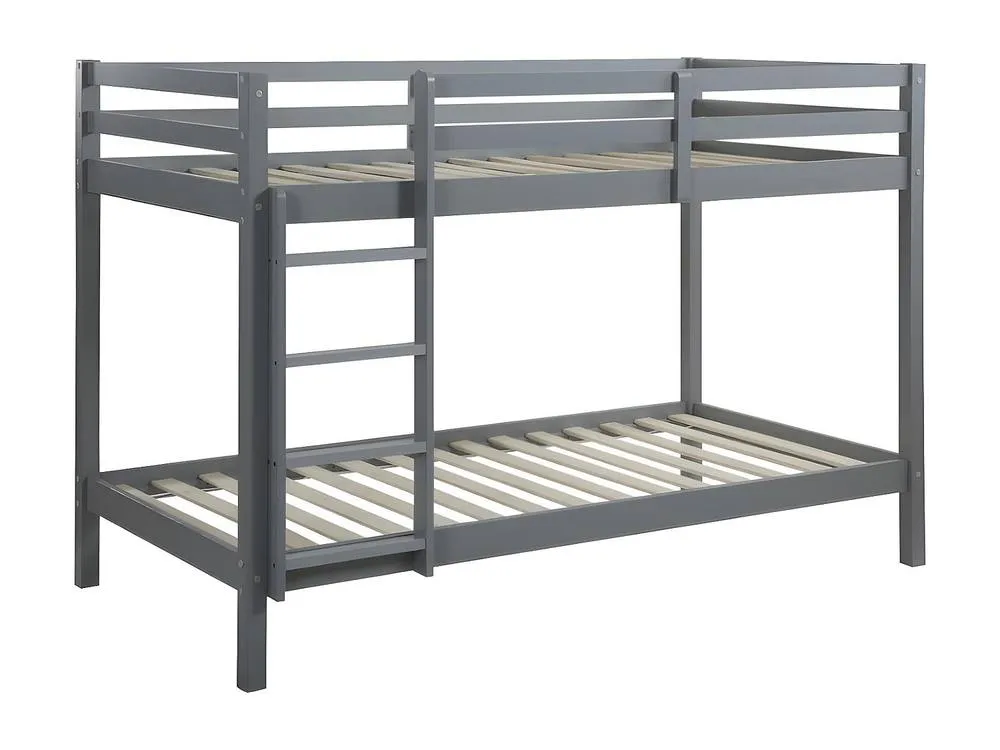 Vente-unique Bunk Beds - 2 X 90 X 190 Cm - Solid Pine - Grey - ANICET II 4