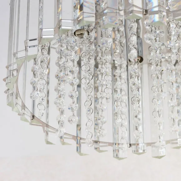 Vogue Crystal Blessing 4 Light Flush Ceiling Light 4