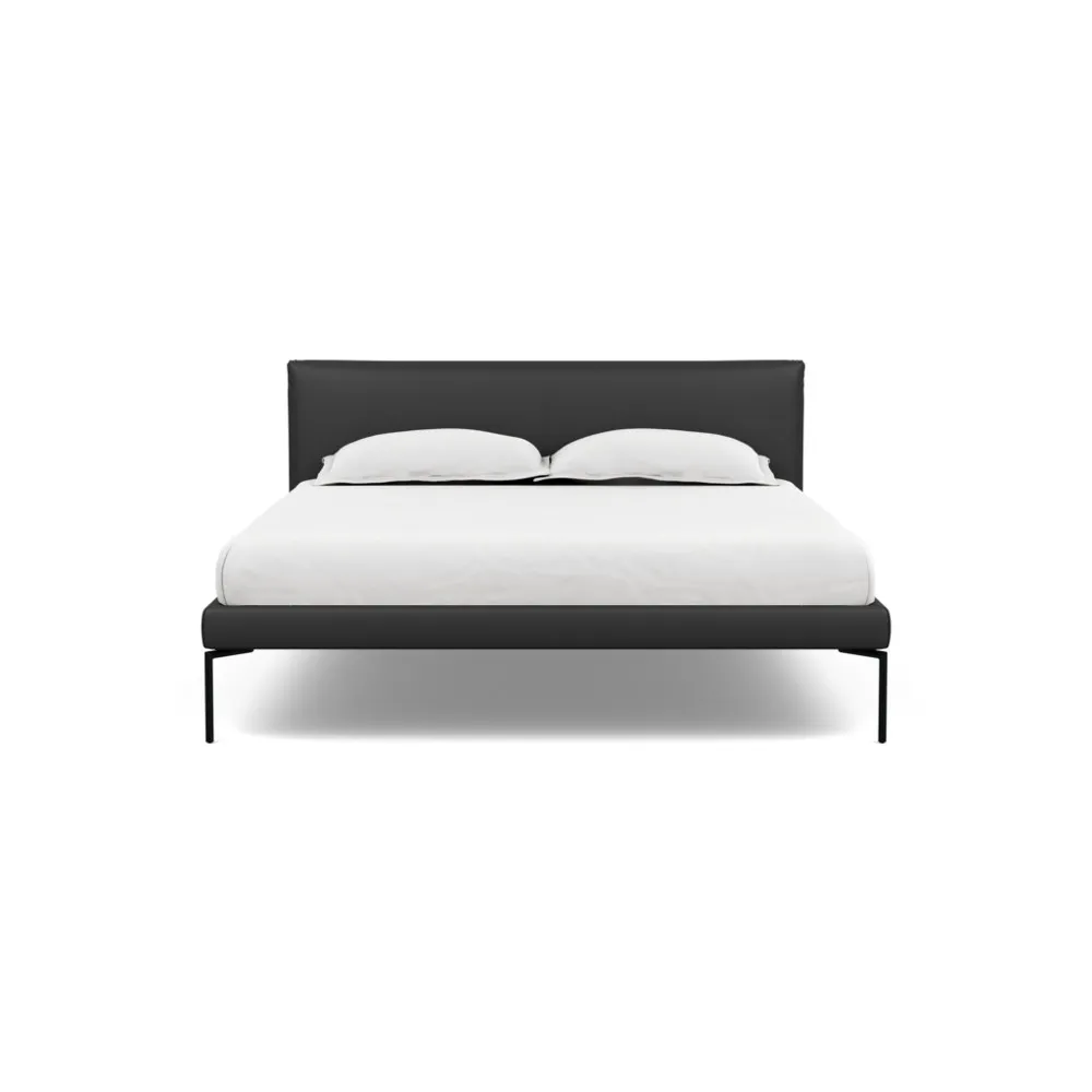 Heal's Matera Bedstead King Leather Hide Graphite 7181