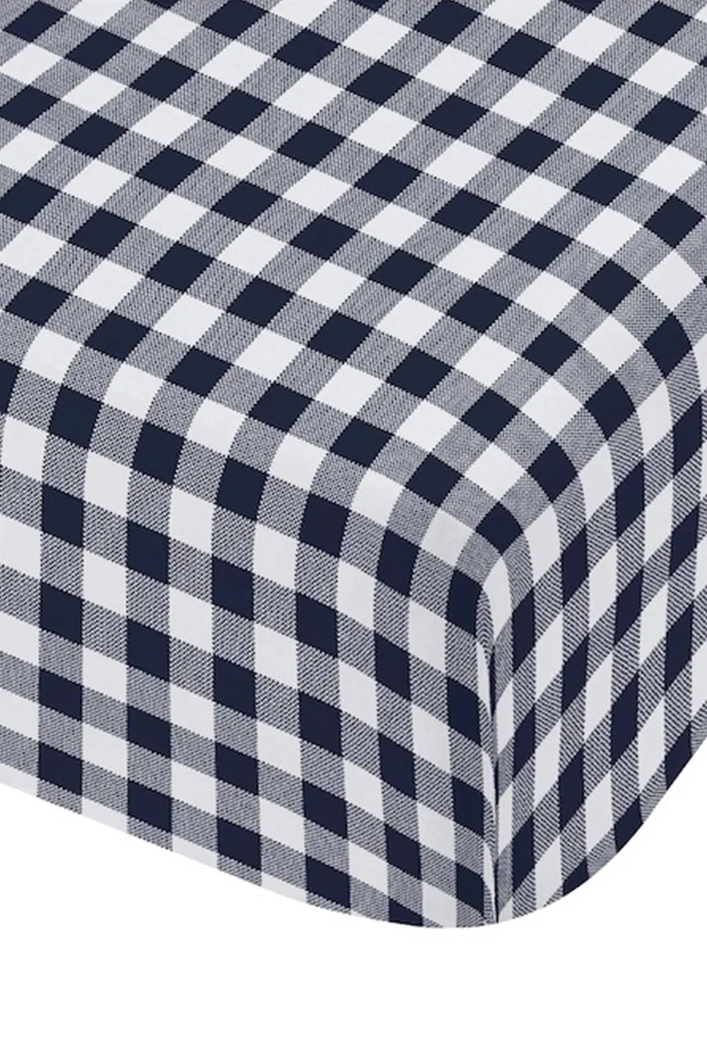 Catherine Lansfield 'Bamford Gingham Check' Fitted Sheet in Navy 3