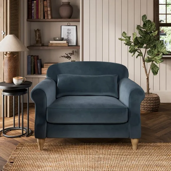 Millie Velvet Snuggle Chair