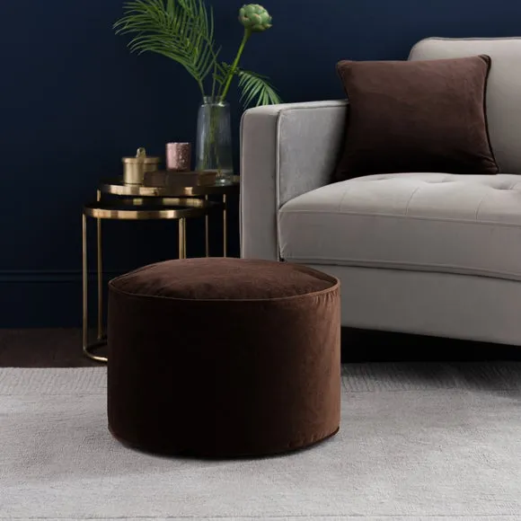 Eliza Velvet Pouffe 1
