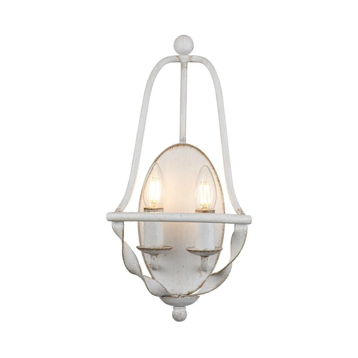 Netlighting Quoizel Bradbury Candle Wall Lamp Antique White