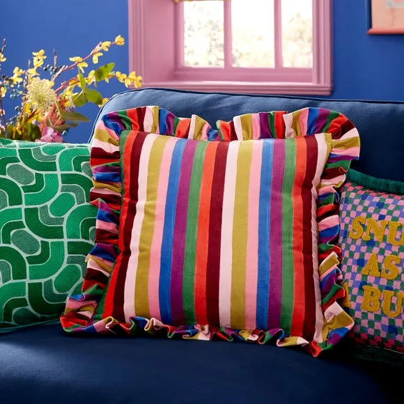 Sophie Robinson Prism Stripe Square Cushion 5