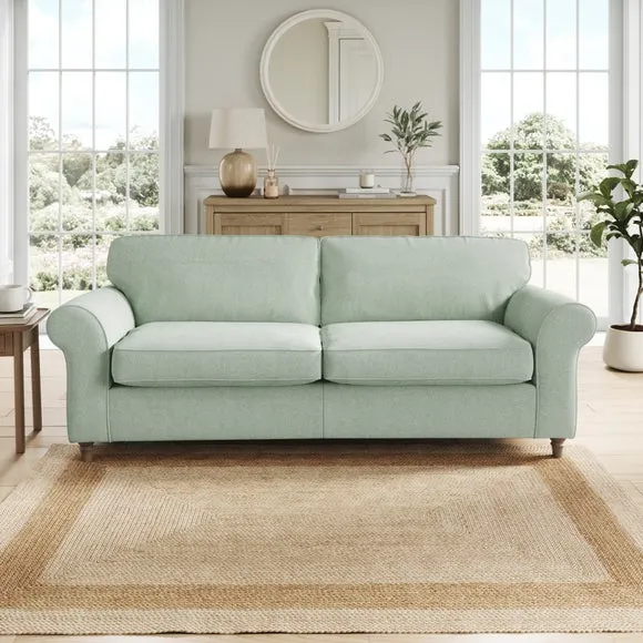 Flori Soft Chenille 4 Seater Sofa 1