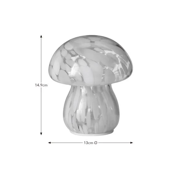 Mini Mushroom Glass LED Table Lamp 5