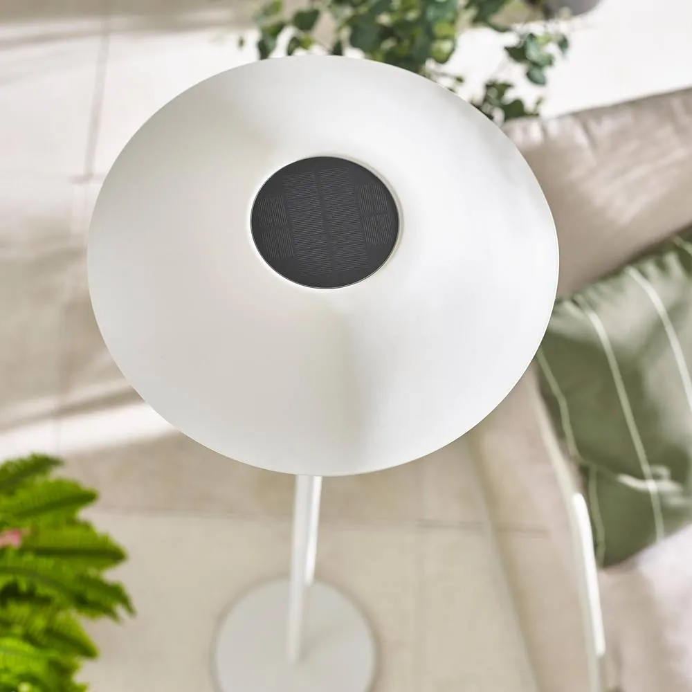 FurnitureboxUK Veya White Solar Outdoor Floor Light 2