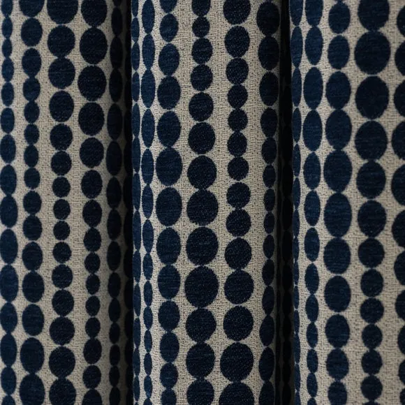 Gradient Spot Chenille Eyelet Curtains 3