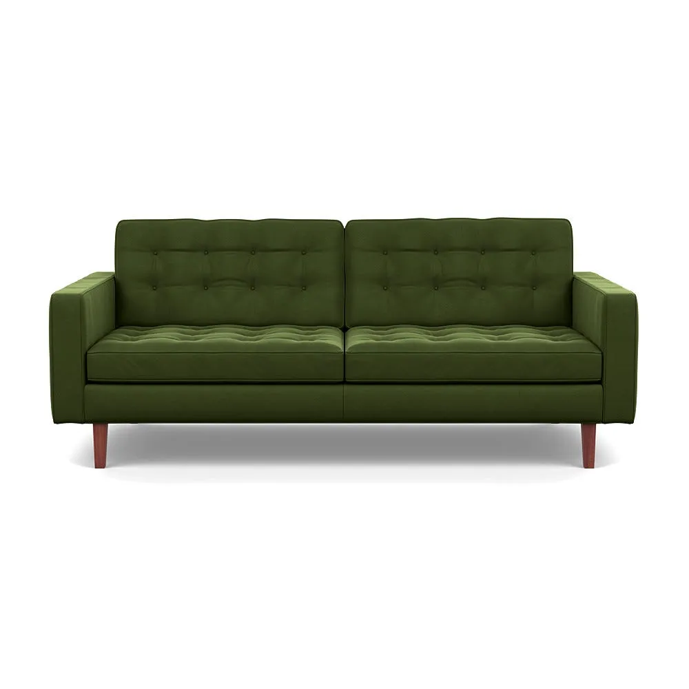 Heal's Hepburn 3 Seater Nobilis Velvet Leaf Walnut Feet 1