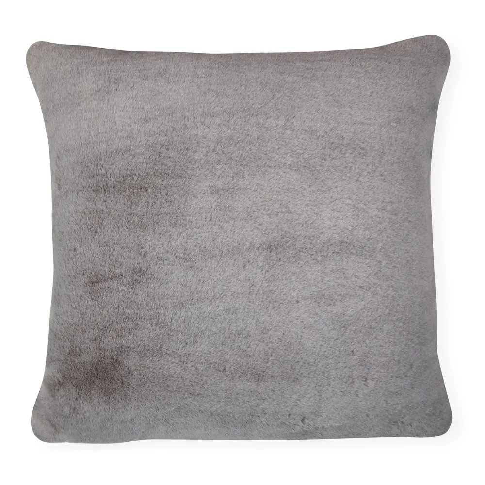 Heal's Faux Fur Cushion Alaska Grey 50 x 50cm