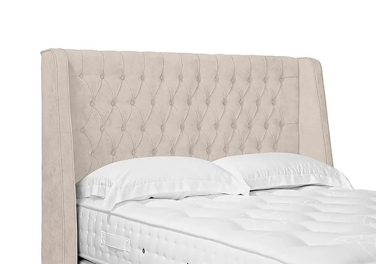 Artisan Collection Belgrave High Floor Standing Headboard - Double - Sandstone Pearl