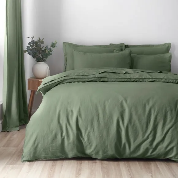 Cotton Linen Duvet Cover & Pillowcase Set 1
