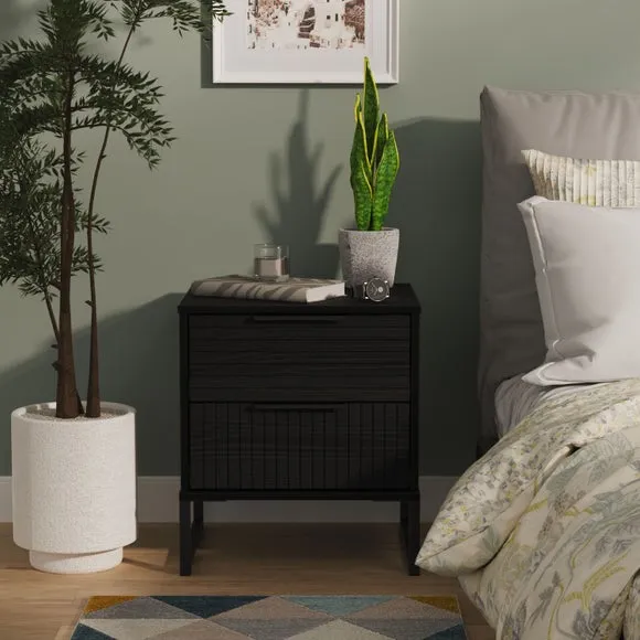 Harborne 2 Drawer Bedside Table 1