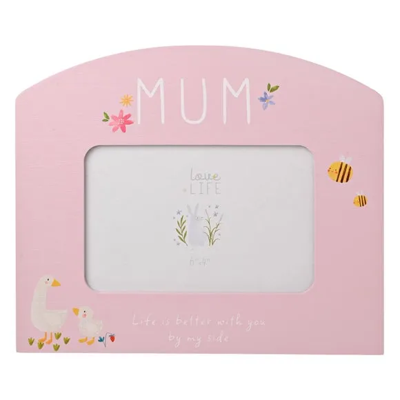 Mum Arched Pink Photo Frame