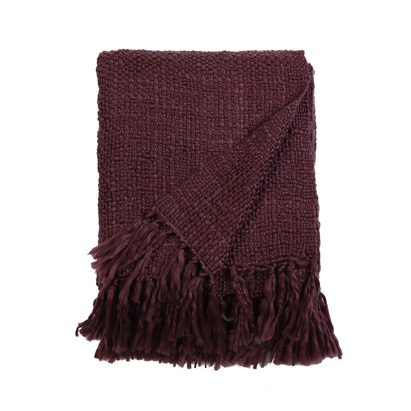 Country Living Boucle Throw - 130x150cm - Grape