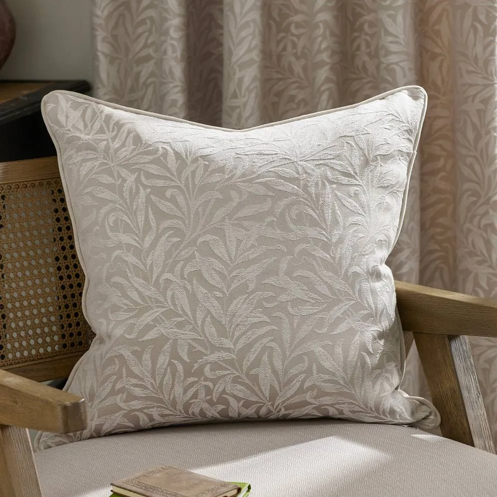 Morris & Co Willow Bough Jacquard Cushion in Cream