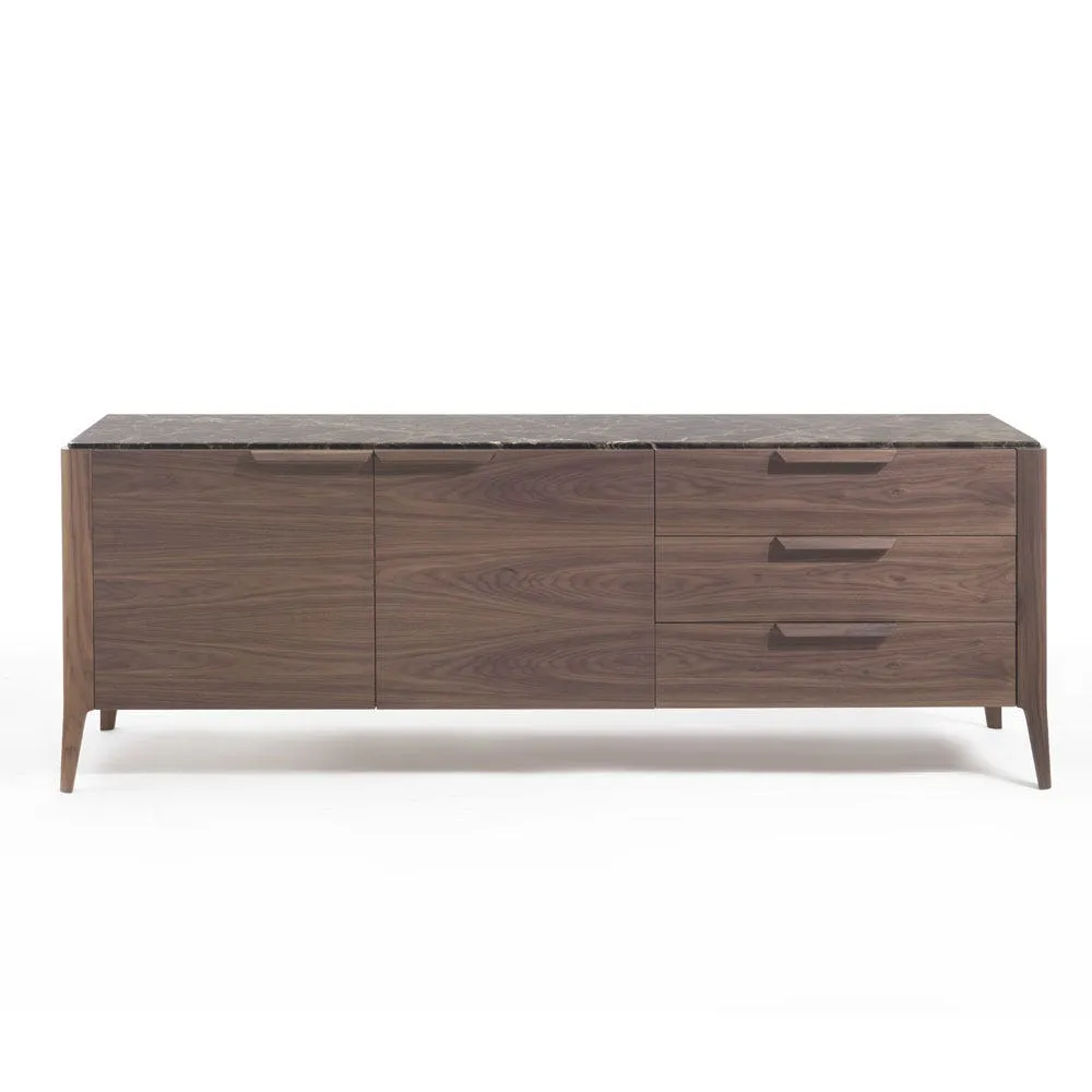 Porada Atlante 3 Sideboard Walnut & Emperador Marble 3