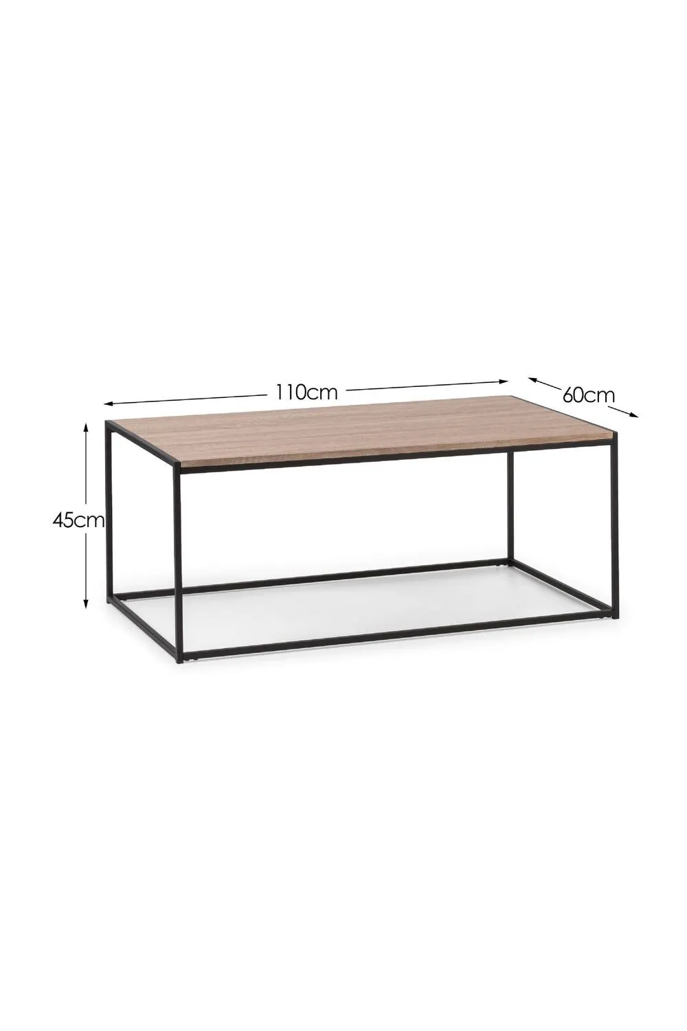 Julian Bowen Tribeca Rectangular Coffee Table in Brown 6